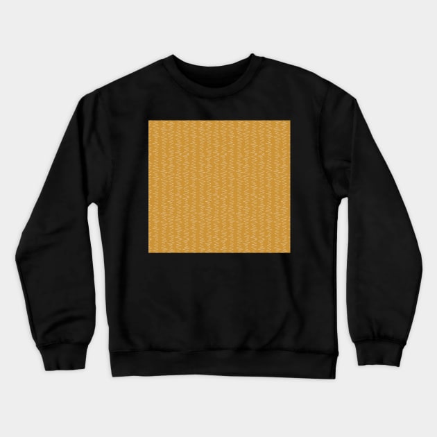 Mustard and Cream Zig Zag Crewneck Sweatshirt by FrancesPoff